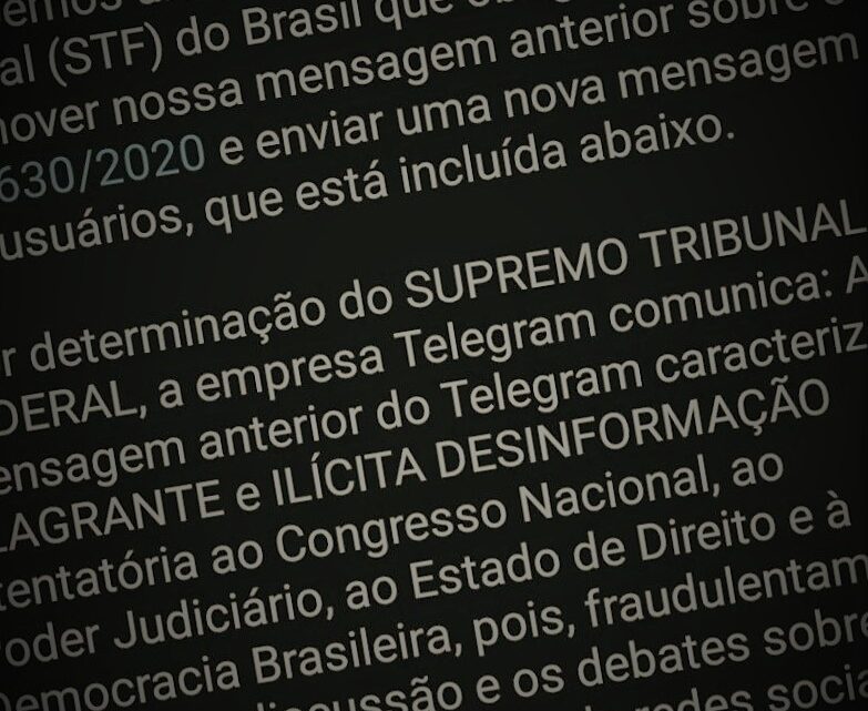 Depois de espalhar campanha, Telegram retira militância contra PL das ‘fake news’