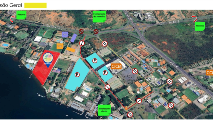 Na Praia 2024 altera trânsito no Setor de Clubes Esportivos Sul
