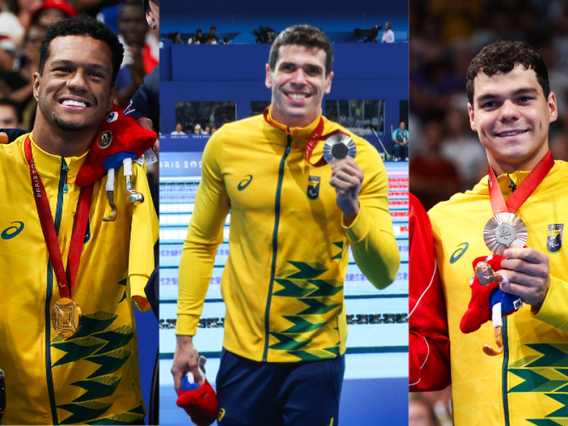 Brasil começa os Jogos Paralímpicos de Paris 2024 com 1 Ouro, 1 Prata e 1 Bronze
