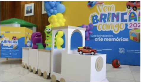 Campanha Vem Brincar Comigo leva 400 crianças para dia de diversão no Na Praia nesta quinta-feira