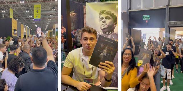 Nikolas Ferreira parou a Bienal do Livro de SP com o lançamento do seu novo livro