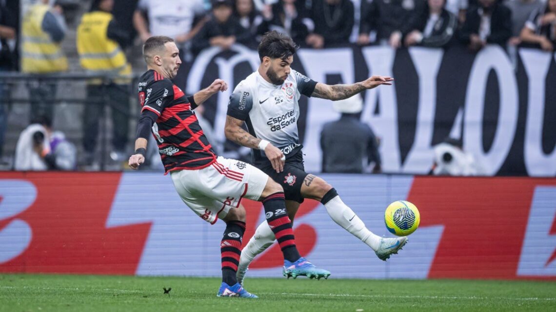 Mesmo com um jogador a menos, Flamengo segura empate com o Corinthians e vai enfrentar o Atlético-MG na final da Copa do Brasil