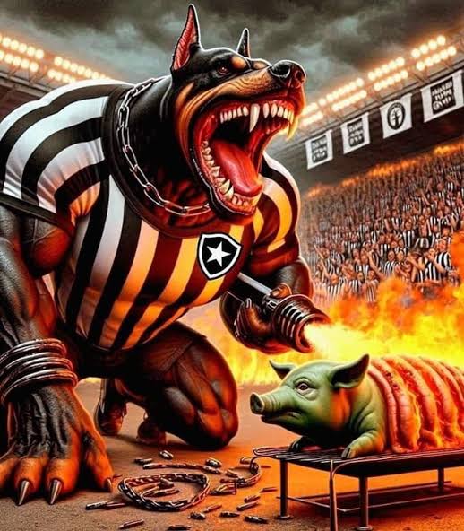 Glorioso botou fogo e o porco virou bacon