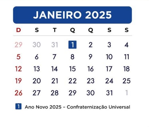 Confira a lista de feriados e pontos facultativos de 2025