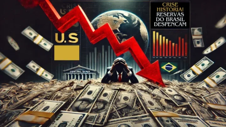 Desespero econômico: Brasil registra queda recorde nas reservas internacionais e enfrenta fluxo cambial negativo